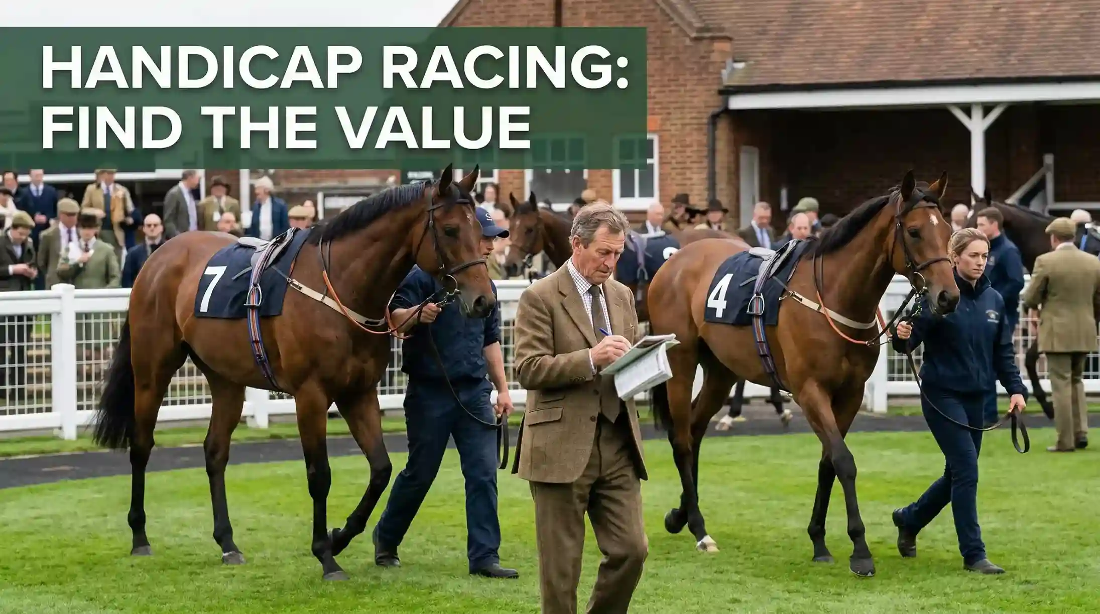 Handicap horse racing with weight allocation on flat turf course